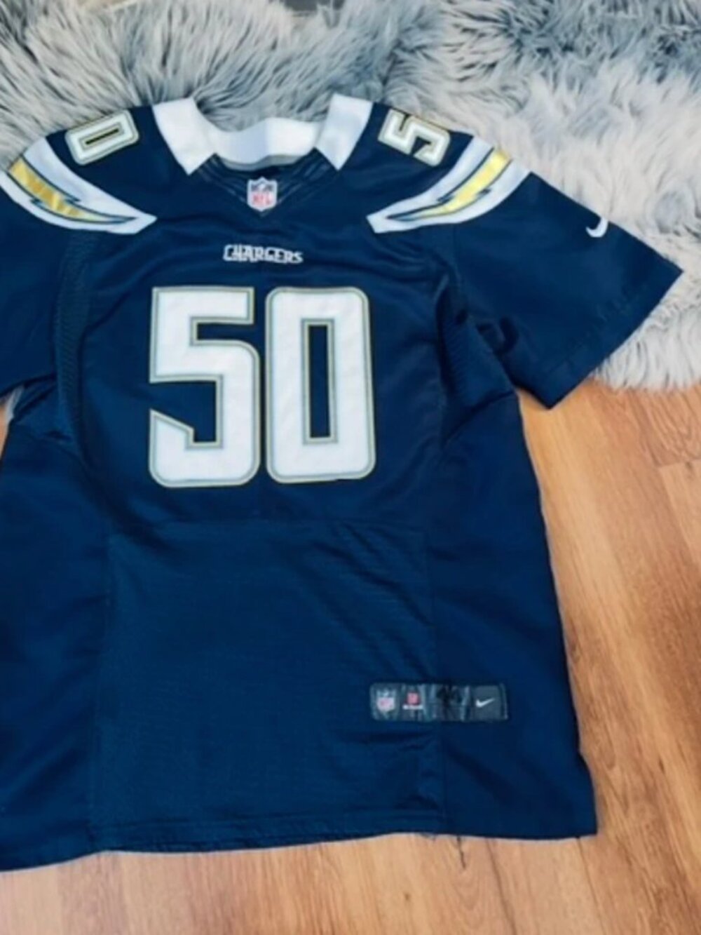 NFL Los Angeles Chargers Te’D #50 Game Jersey size 44 - Picture 5 of 5